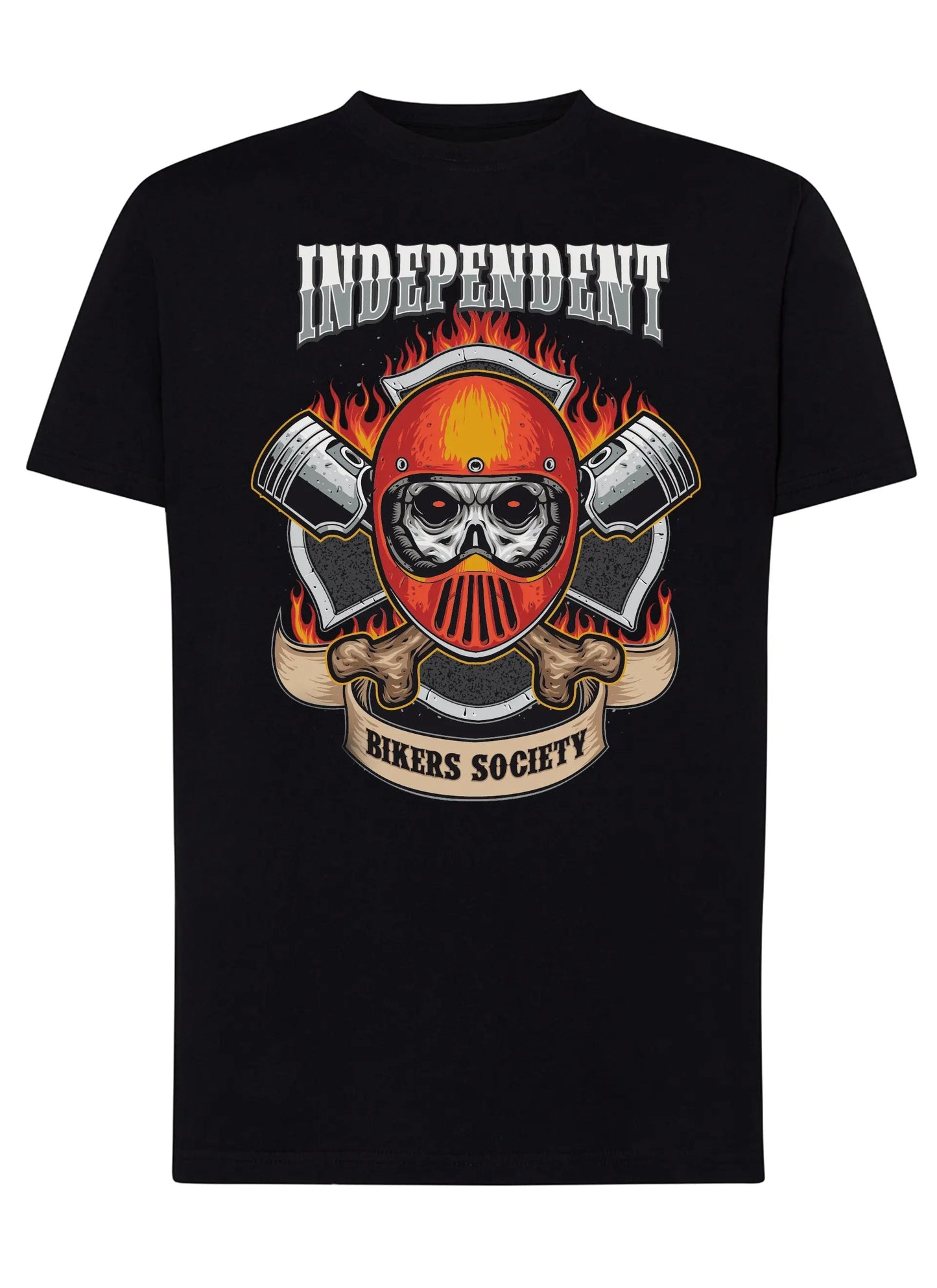 Biker Society Motor Tattoo 9039 T-shirt Urban Men Uomo 100% Cotone Pettinato JK