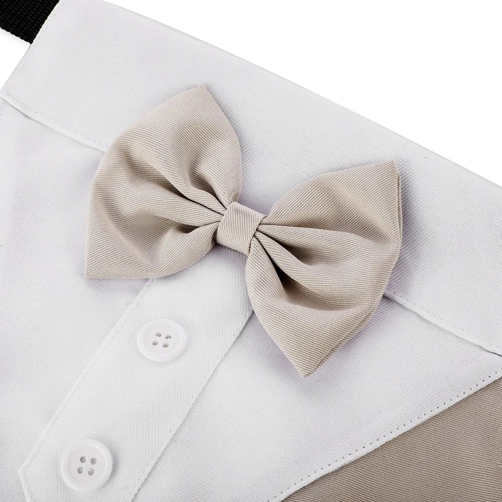 Formal Dog Tuxedo Bandanas Wedding Bow Ties Collar for Dogs Birthday Gentle Pet Costume Adjustable Tux Dogs Bandana Neckerchief