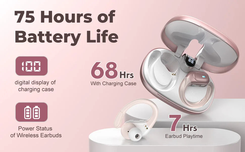 BX28 TWS Bluetooth 5.4 Earphones 9D Stereo Wireless In-Ear HiFi Headphones with Mic Hands-Free Headset for Android & iPhone
