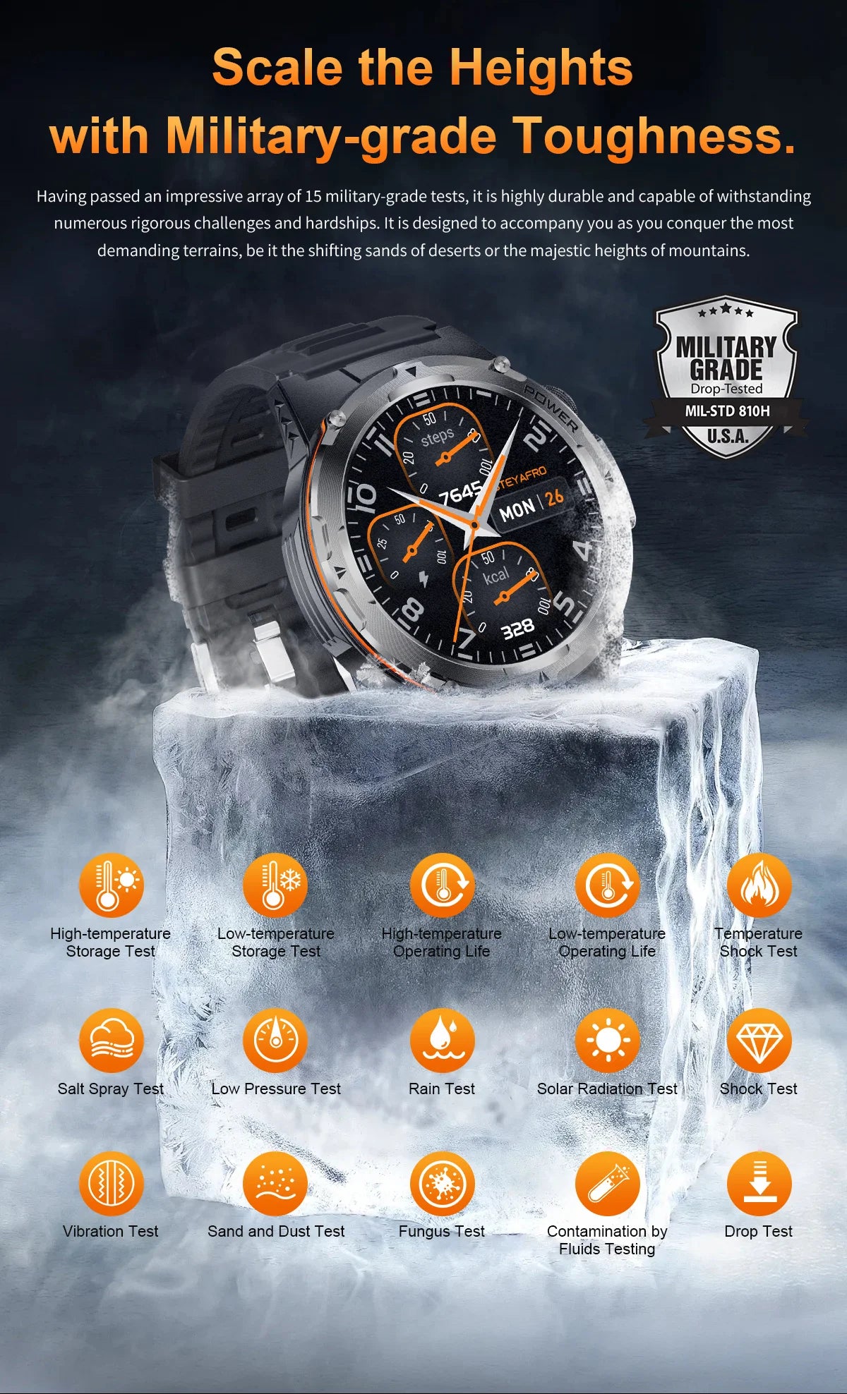 T-Rex 3 GPS Sports Waterproof Smart Watch Men 3ATM waterproof 500mAh Battery NFC Call 2025 New For Xiaomi Smartwatch UV+Infrared