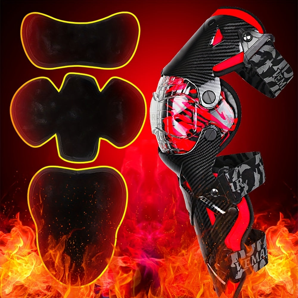 Motorcycle Knee Guards with Removable Warm Liner-3