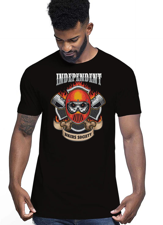 Biker Society Motor Tattoo 9039 T-shirt Urban Men Uomo 100% Cotone Pettinato JK