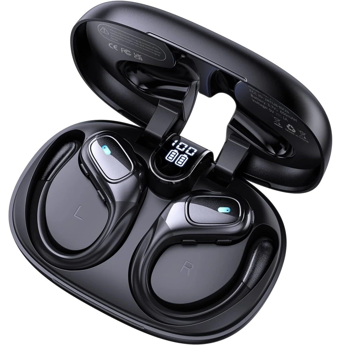 BX28 TWS Bluetooth 5.4 Earphones 9D Stereo Wireless In-Ear HiFi Headphones with Mic Hands-Free Headset for Android & iPhone