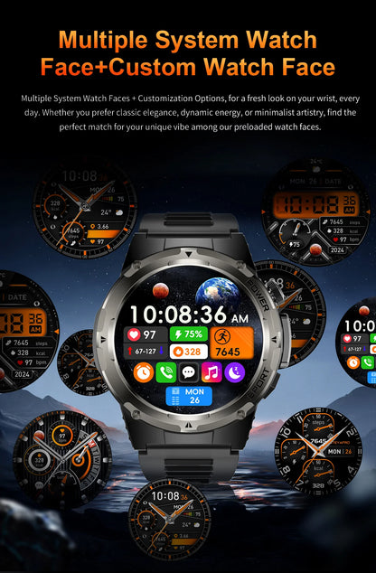 T-Rex 3 GPS Sports Waterproof Smart Watch Men 3ATM waterproof 500mAh Battery NFC Call 2025 New For Xiaomi Smartwatch UV+Infrared